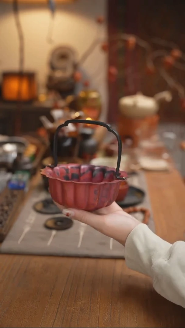 纯铜花果篮红铜