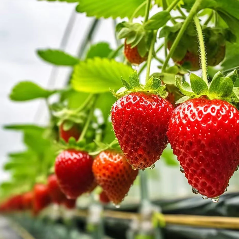 草莓苗带盆带土盆栽当年结果