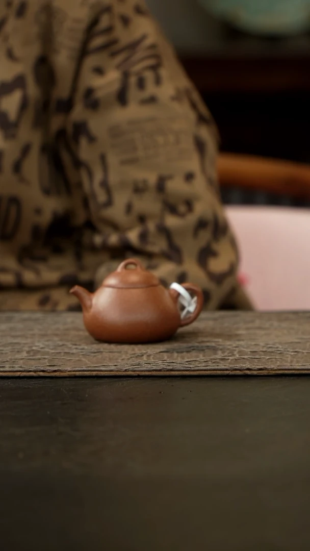 茶壶紫砂桃花泥小乳瓢80cc