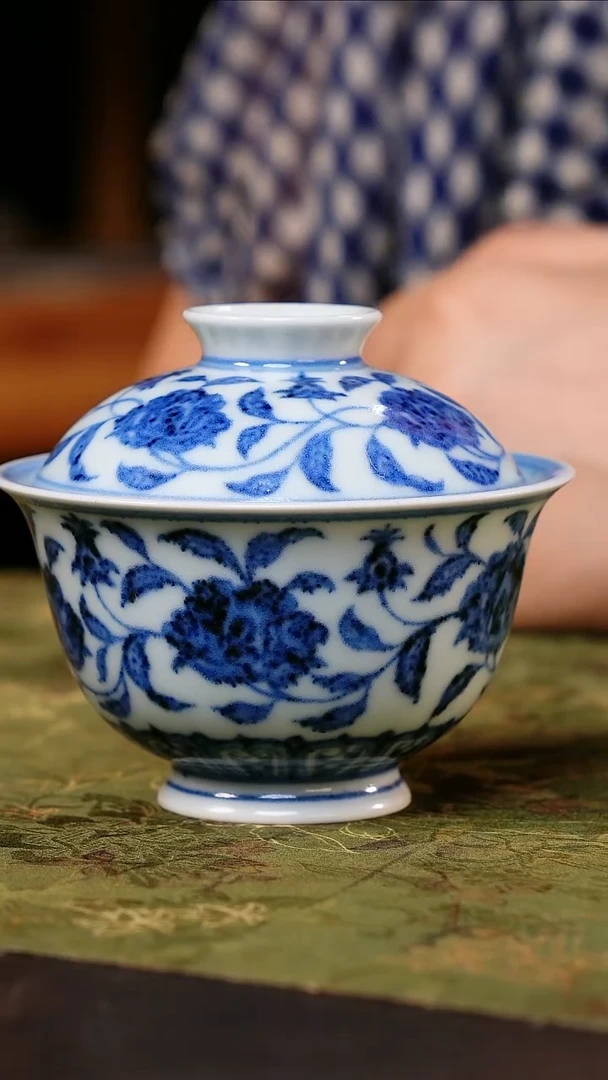 其他兔****?青花盖碗