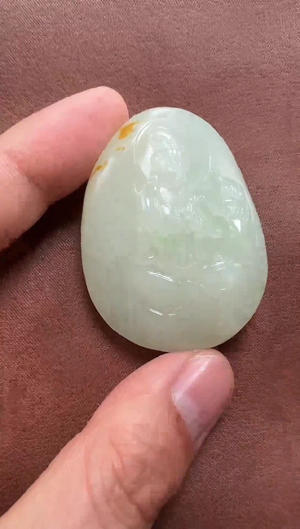 吊坠(不含链)未镶嵌和田玉人****悔和田玉精品时尚挂坠