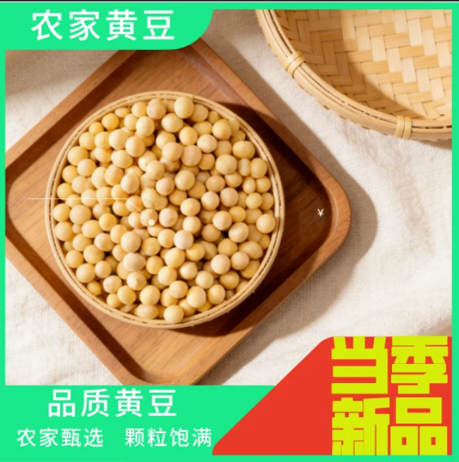 农家自种当季非转基因黄豆东北颗粒饱满打豆浆磨豆腐专用
