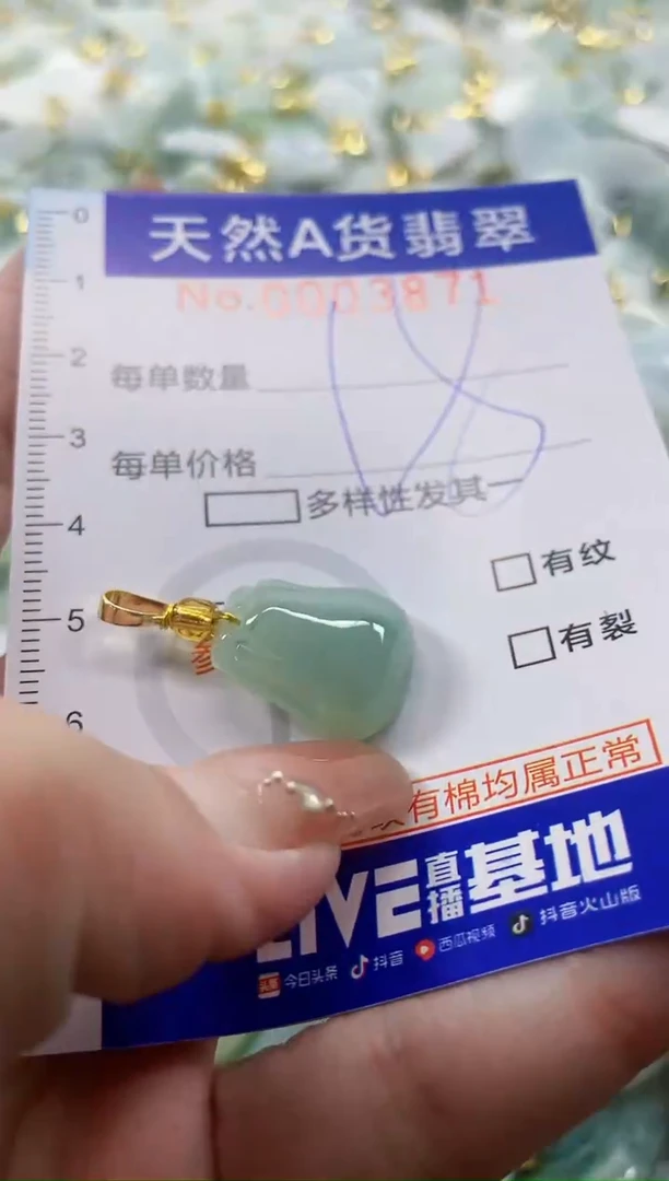 颈饰未镶嵌翡翠天然A货翡翠