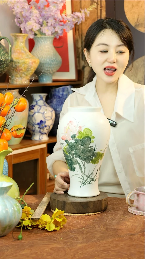 瓶宋韵花卉系列荷花