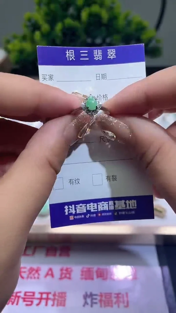 翡翠银S925镶嵌颈饰天然A货缅甸翡翠