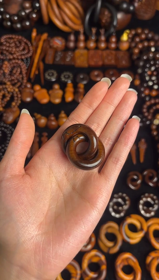 枣木雷击枣木玉化六七星乾坤圈