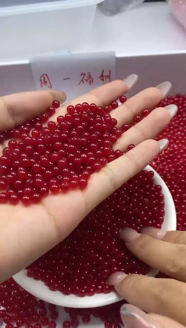 南红玛瑙未镶嵌颈饰w650南红冰锦红4mm*108颗