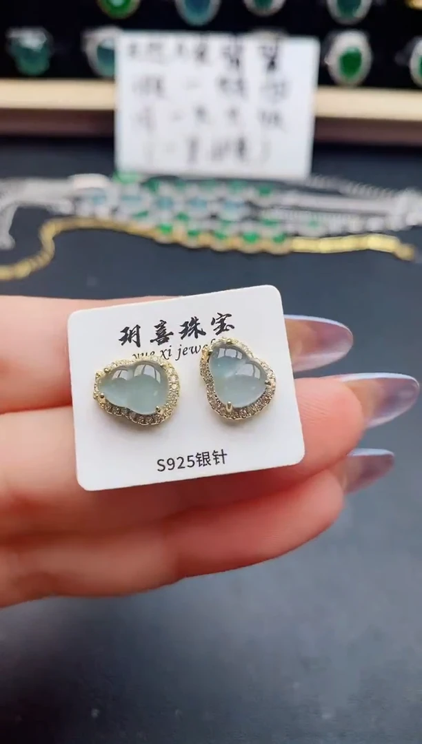 翡翠戒指银S925镶嵌321321