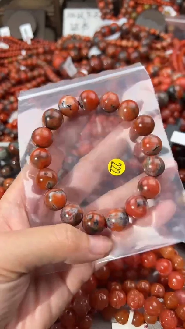 南红玛瑙手串未镶嵌12