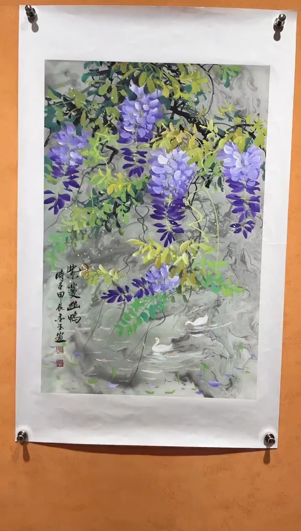 国画刘金玉教授亲笔手绘