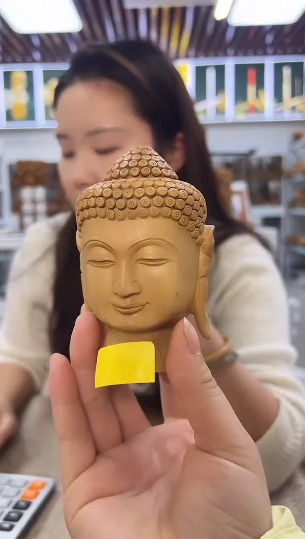 檀香木其他H号仓老山檀佛头154克