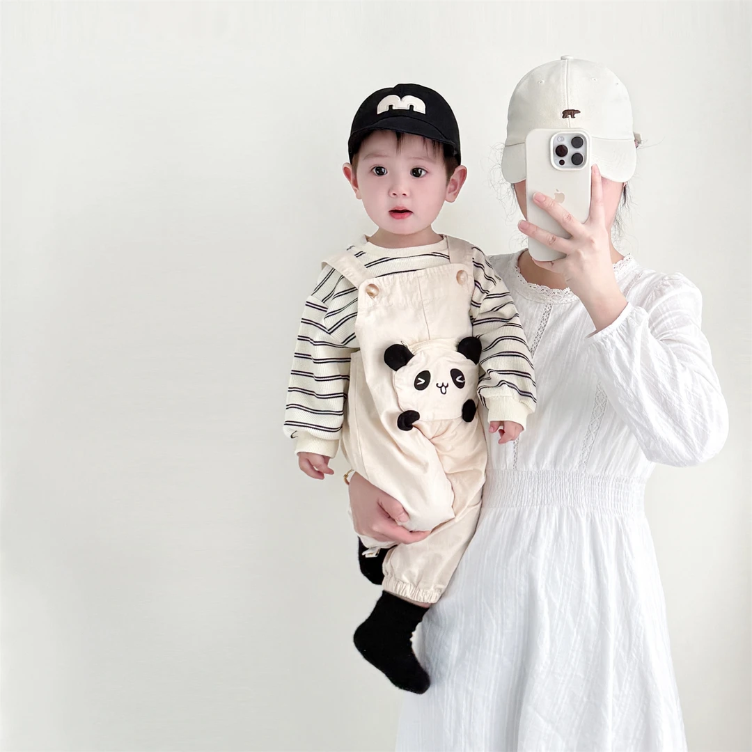 婴儿衣服春装连体背带男女宝宝满月服超萌哈衣爬服新生外出服男童