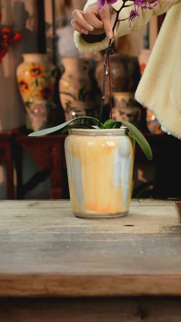 【闪购商品】瓷片景德镇纯手工釉下彩精品花瓶