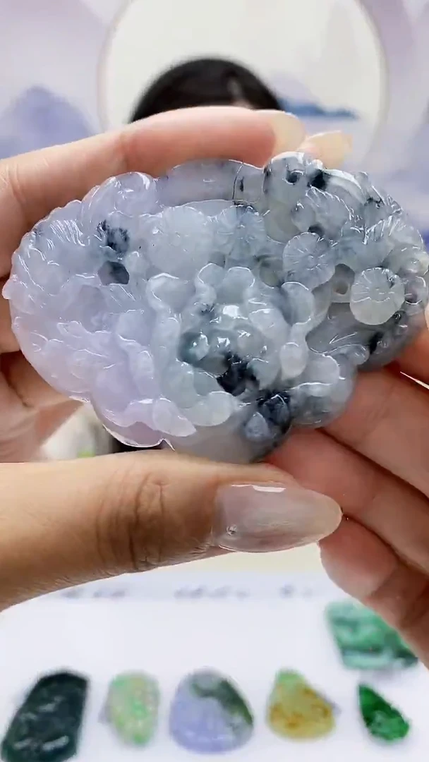 定制翡翠未镶嵌0405MM-毛货挂件7