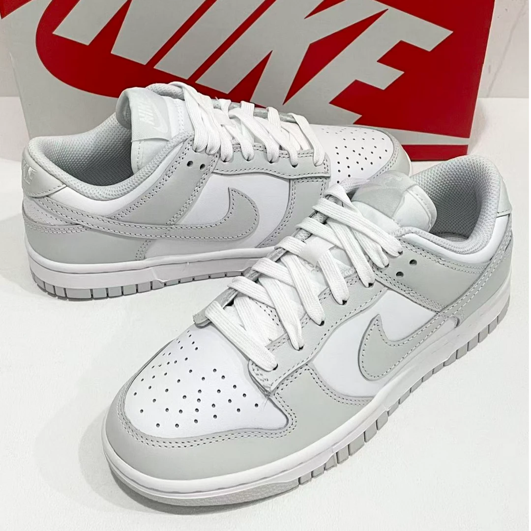 NIKE/耐克Dunk Low“PHOTON DUST” 女款白灰低帮板鞋 官方正品