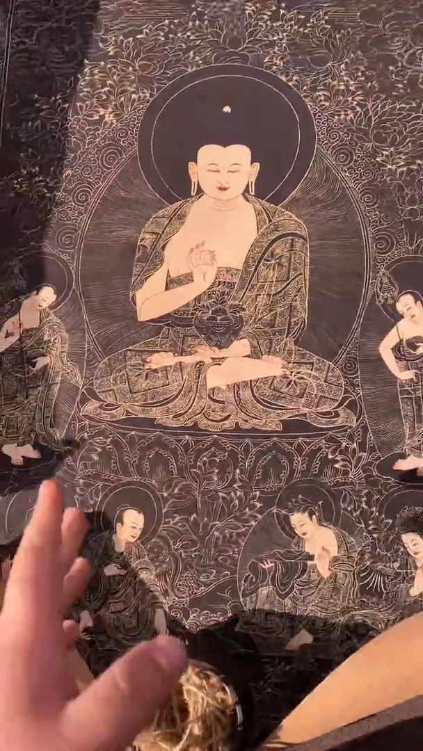 卷轴画王姬藏传唐卡艺术品