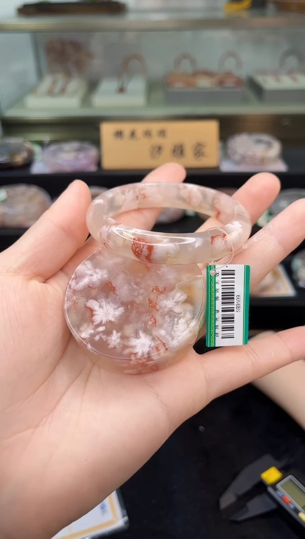 未镶嵌手镯石英质玉52圈口（赠品镯心）S93509