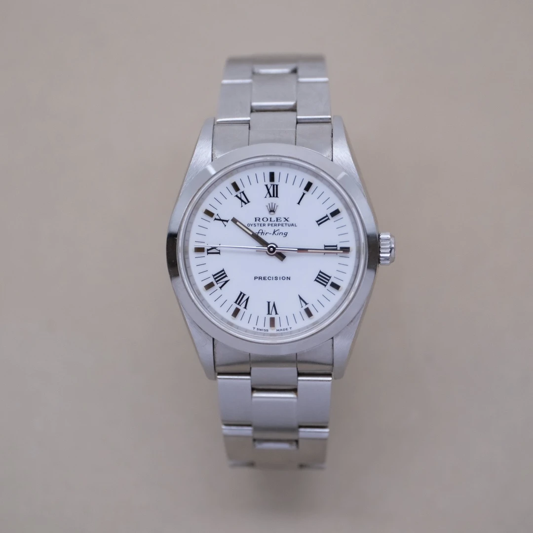 99新 Rolex/劳力士 空中霸王型14000双T面盘不锈钢34mm1997年名表