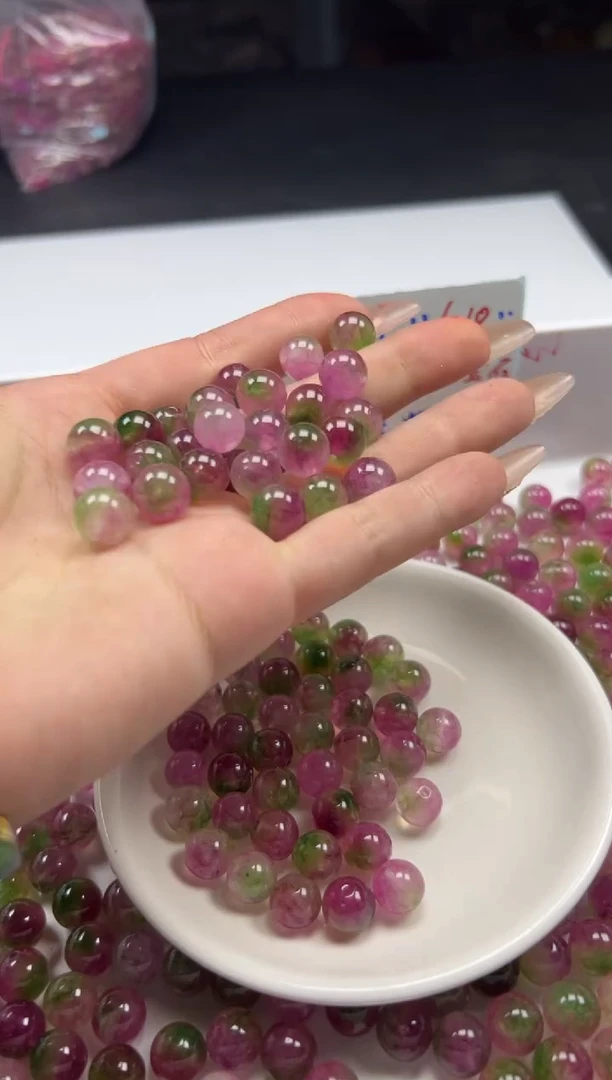 未镶嵌颈饰碧玺w1780西瓜碧玺10mm*20颗