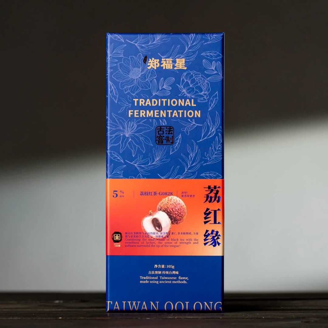 【郑福星茶业】蜜桃恋 蜜桃乌龙105g+荔红缘 荔枝红茶105g