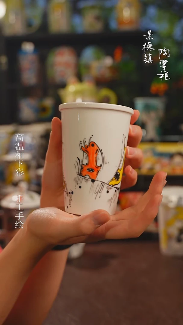 景德镇高温釉下彩纯手工手绘