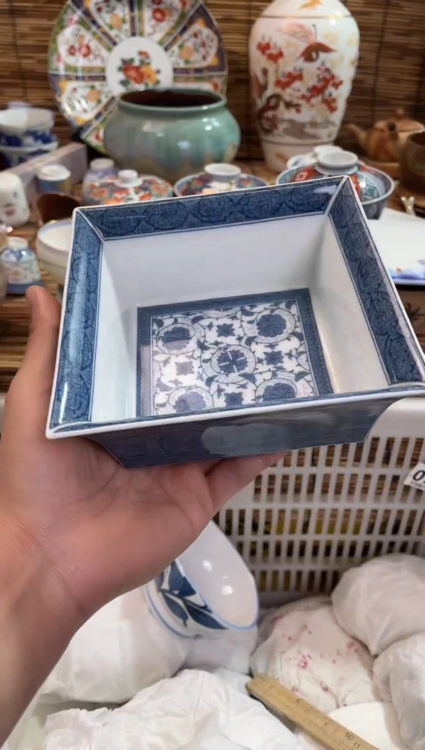 库山窑方形钵库山