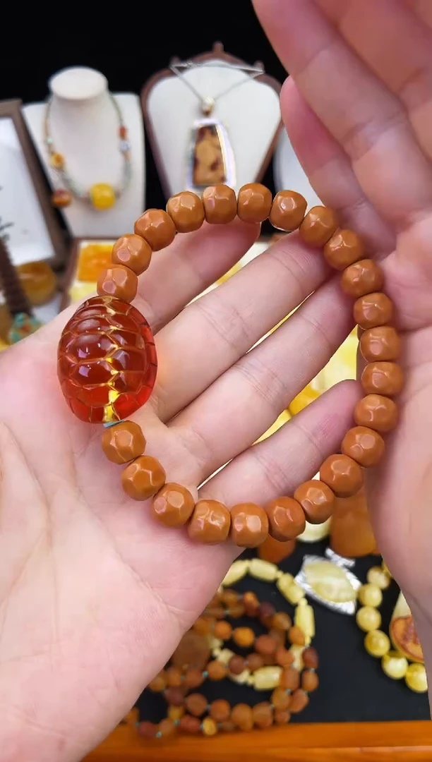 琥珀未镶嵌珠宝奇石柒月