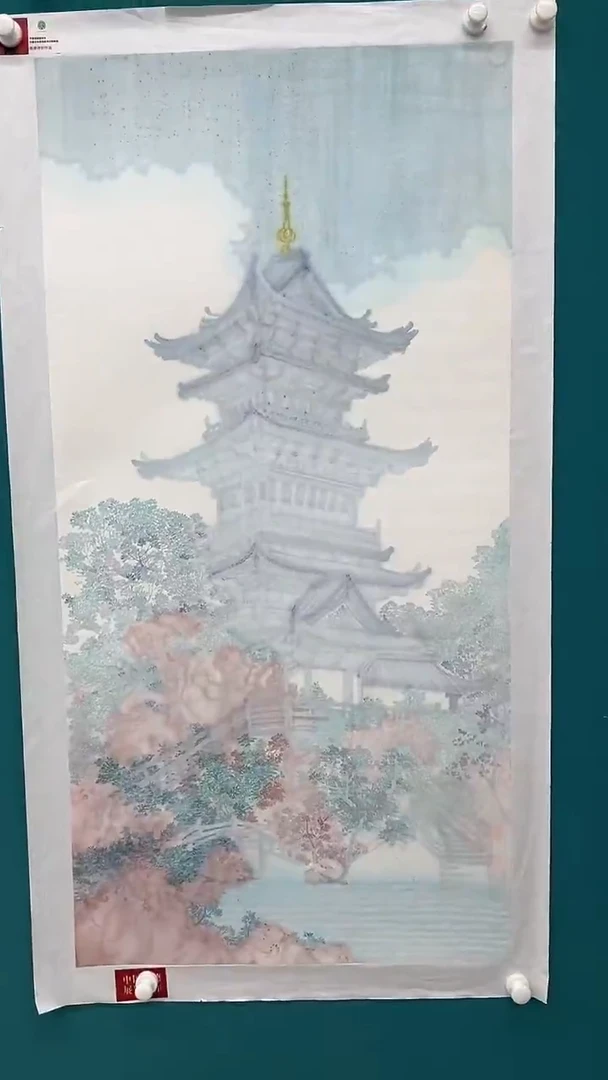 国画宁婉玉-8平尺-国画作品-新中式