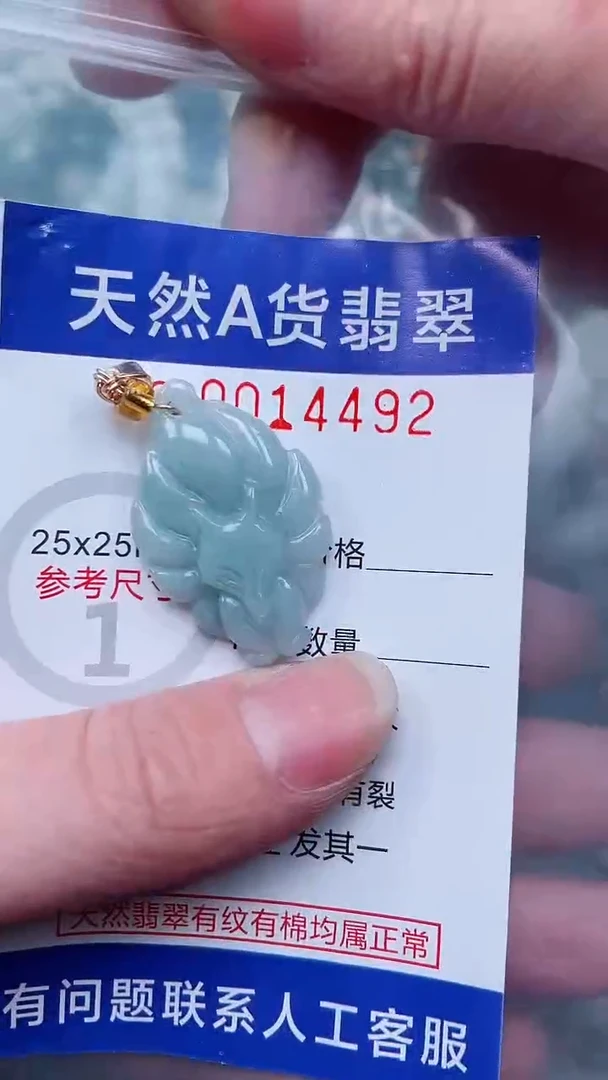 翡翠未镶嵌吊坠(不含链)1
