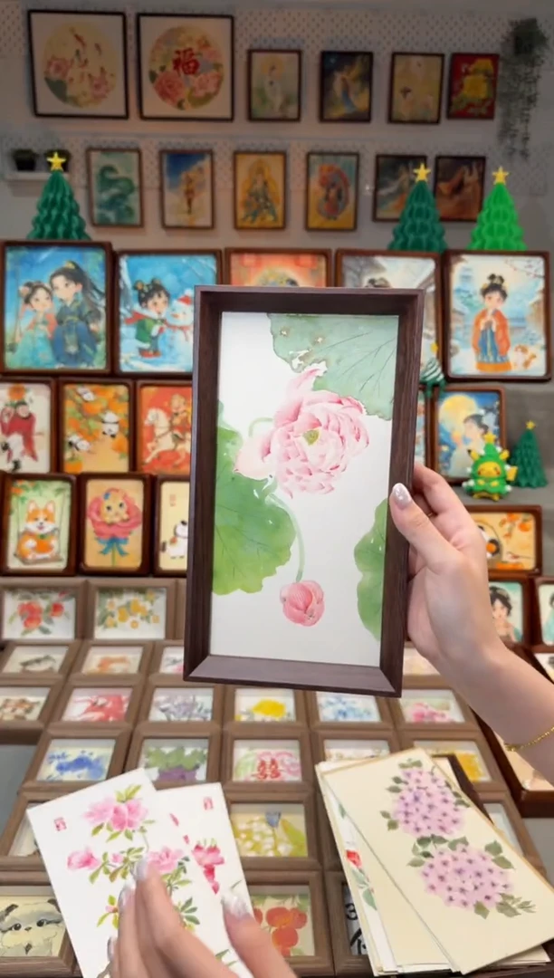 国画写意荷花 手绘国画27