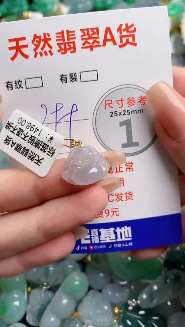 翡翠18K金镶嵌颈饰0113486203