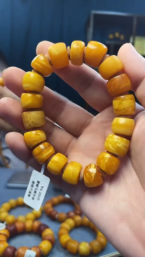 手串琥珀未镶嵌蜜蜡老型手串