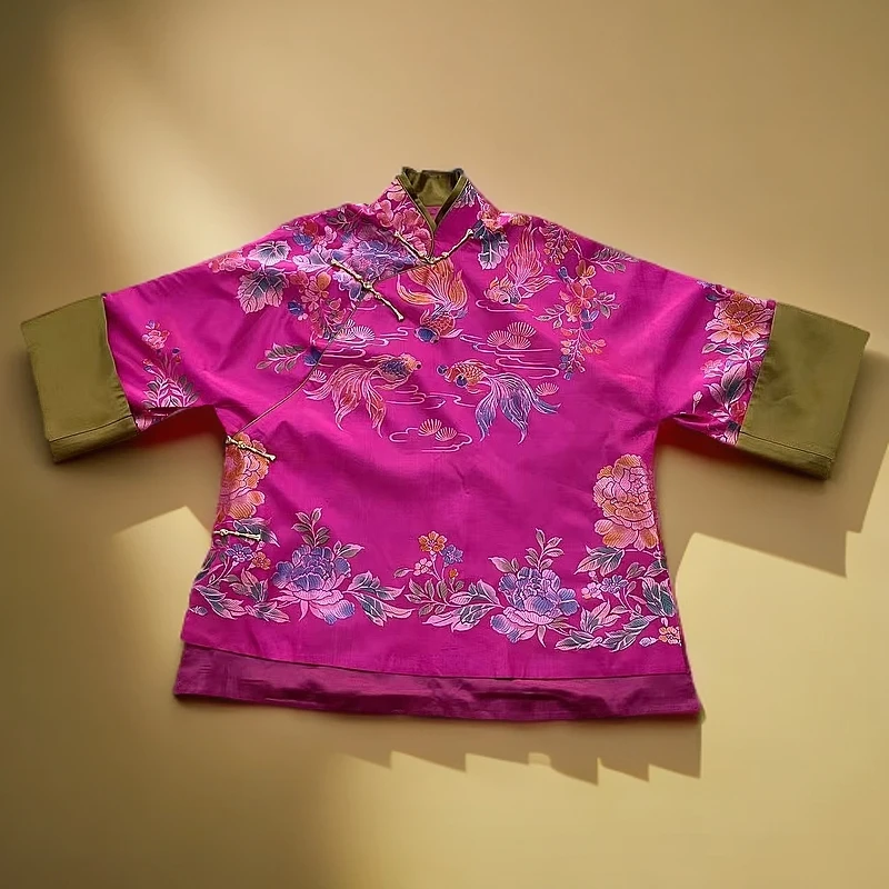 【十三彩上衣】纯一· 复古十三彩太太服（具有岁月痕迹介意勿拍）