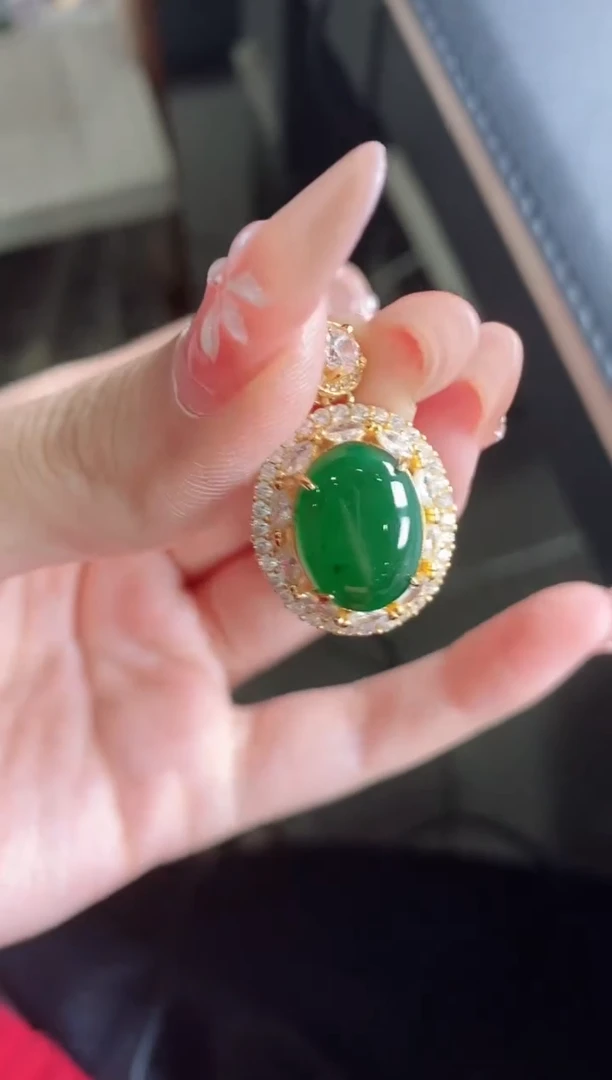 【闪购商品】翡翠戒指银S925镶嵌51151