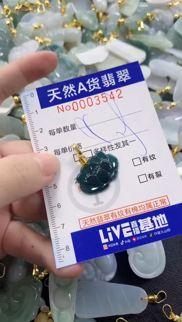 颈饰未镶嵌翡翠天然A货翡翠
