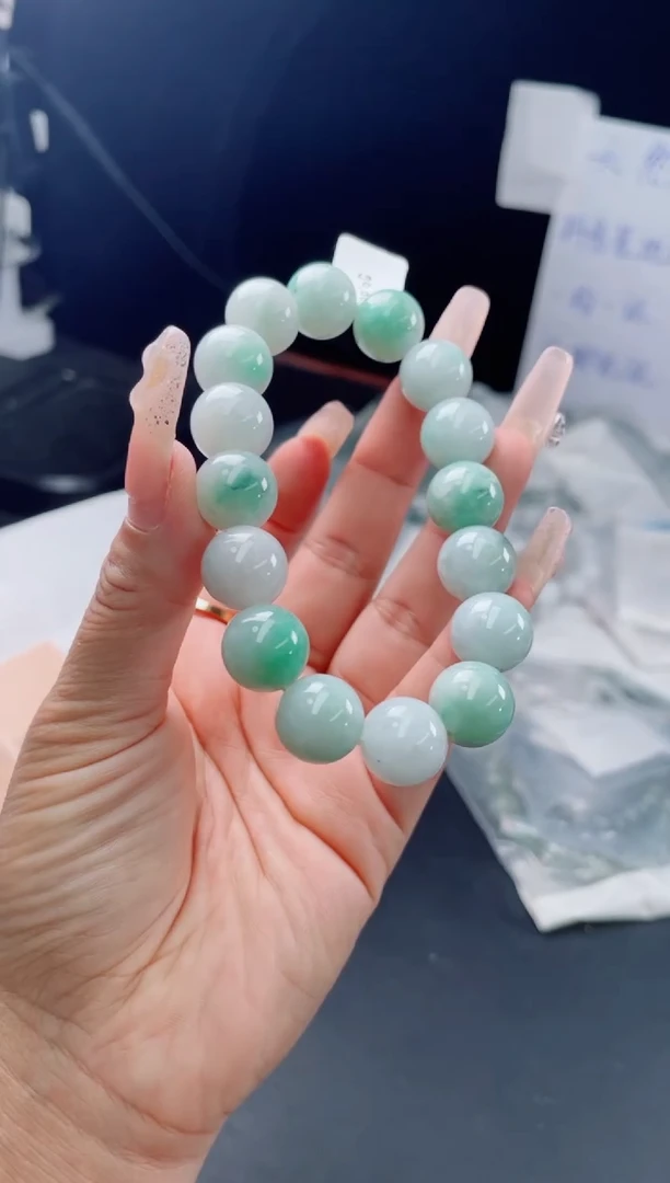 未镶嵌定制翡翠珠串