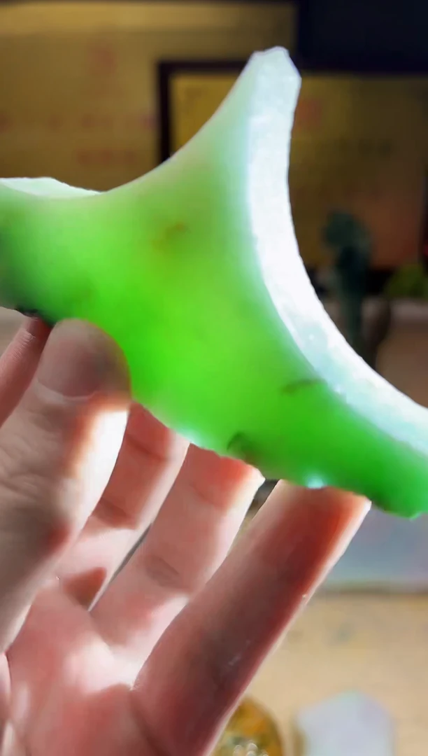 翡翠挂件银S925镶嵌A货张麦9045