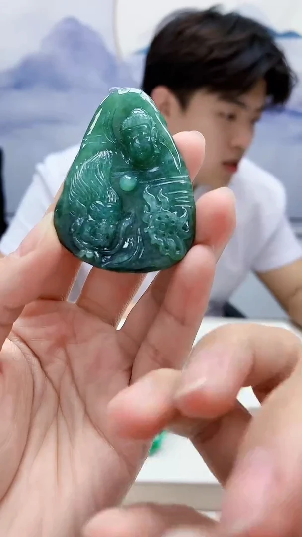 未镶嵌定制翡翠5145lr-毛货挂件15