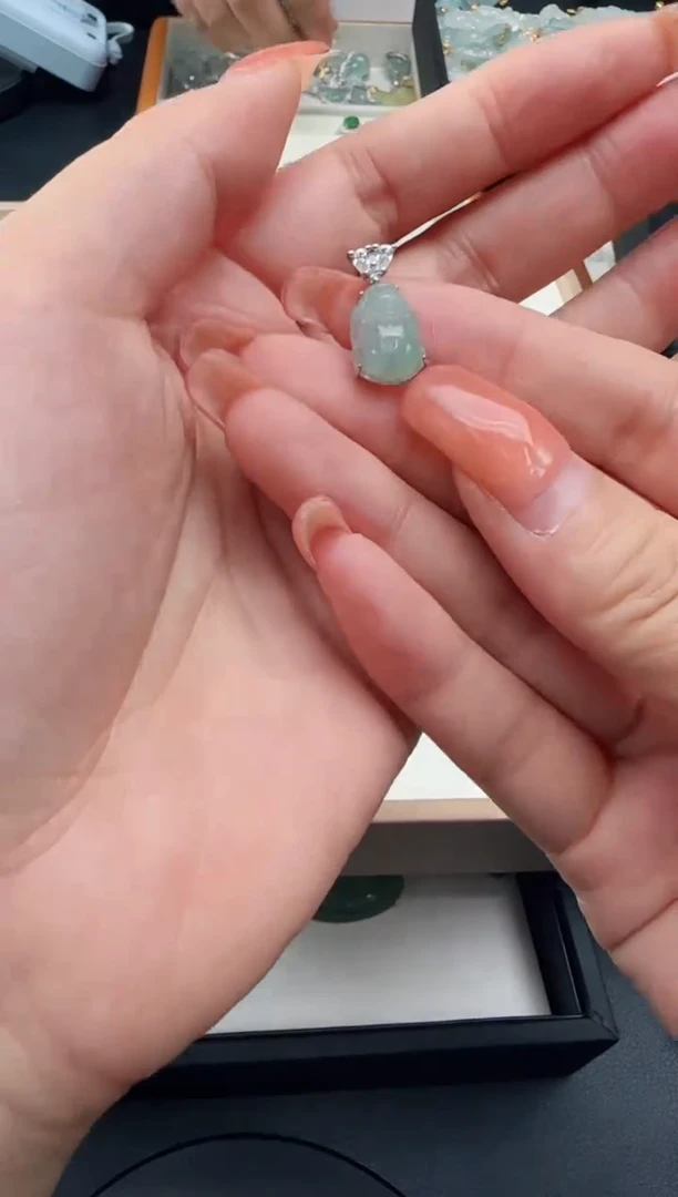 【闪购商品】翡翠颈饰银S925镶嵌TZG0118153