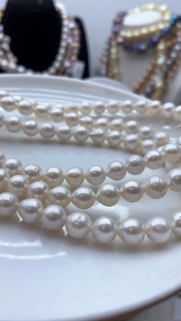 【闪购商品】淡水珍珠颈饰钛钢85