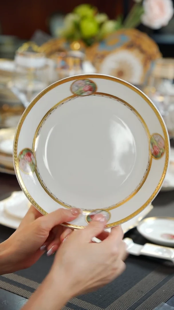 瓷片8英寸菜盘1个