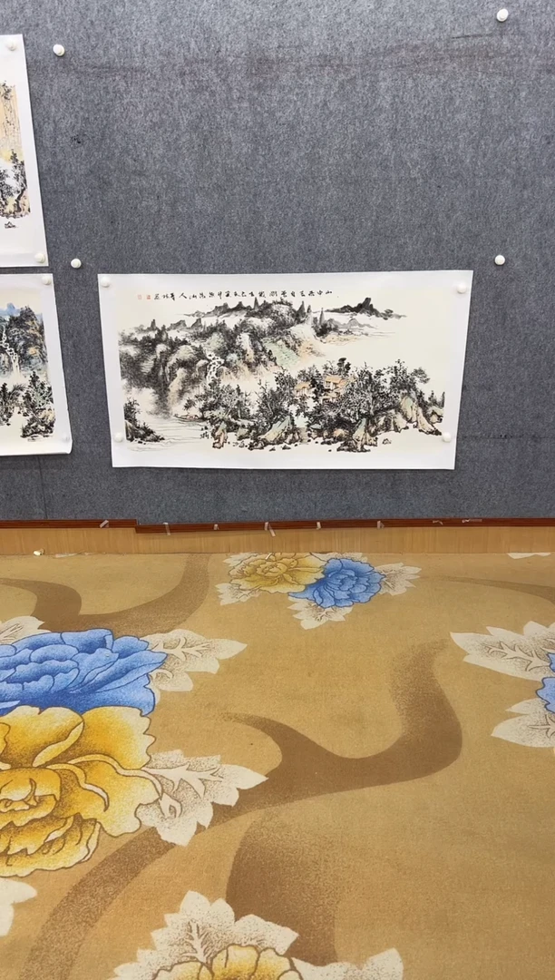 绘画蹻**影绘画Y-申青林-四尺-山水画订金