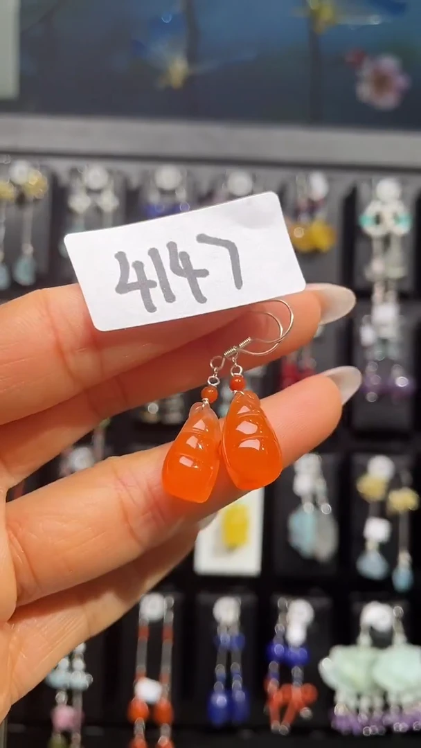 银S925镶嵌耳饰紫晶喜欢拍