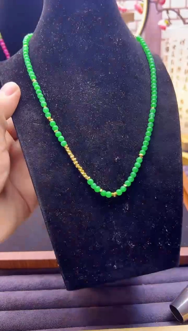 【闪购商品】翡翠颈饰14K金镶嵌X114
