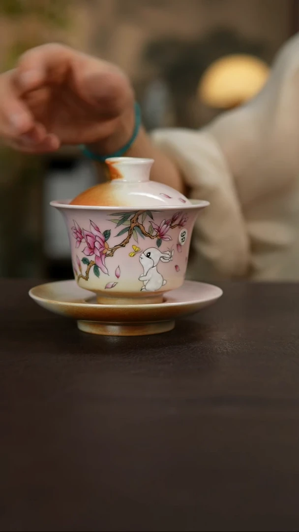 杯景德镇陶瓷杯碗柴烧多人