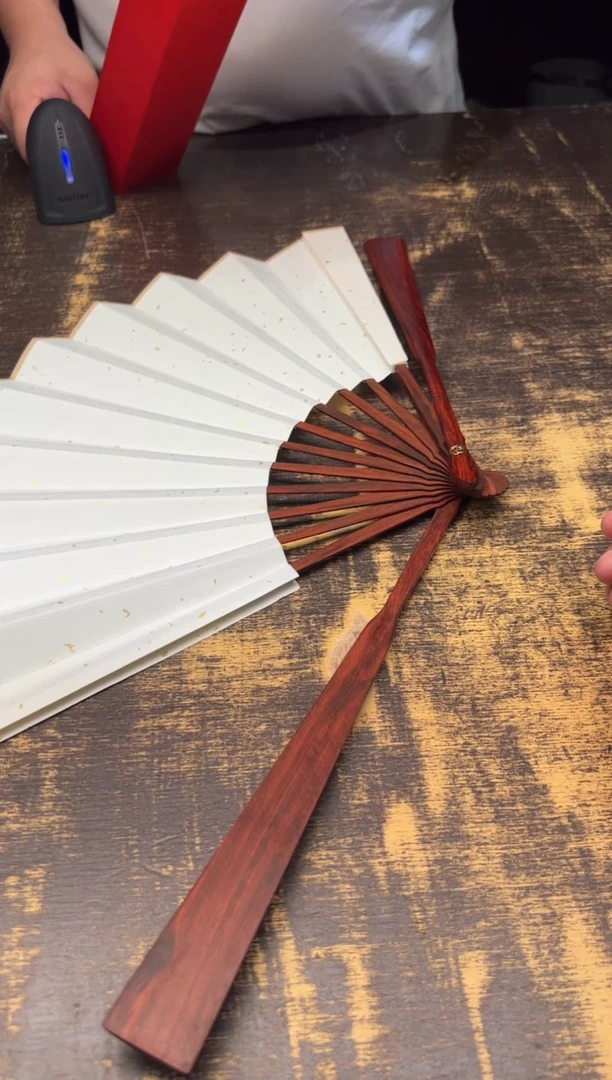 小叶紫檀手串/手链小叶紫檀扇 33公分