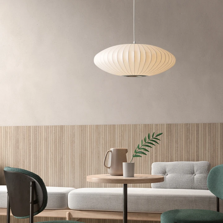 设计师艺术餐厅客厅灯笼北欧风蚕丝吊灯
