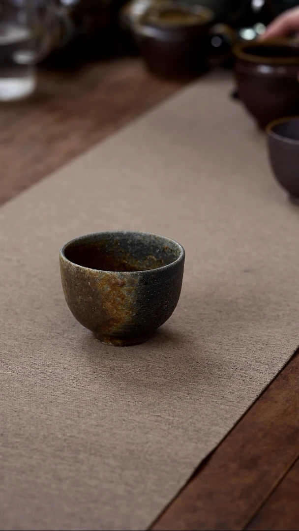 茶壶紫砂柴烧高直口杯