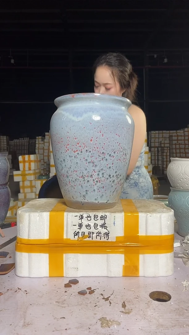 宜兴紫砂粗陶花盆25/33