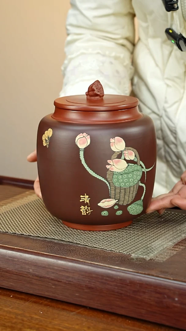 宜兴原矿紫砂茶叶罐